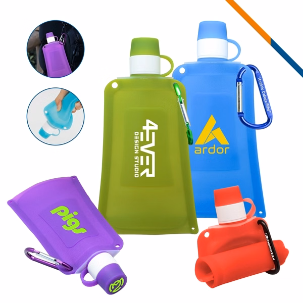 Packet Foldable Water Bottle for Commutes, Fitness and Travel