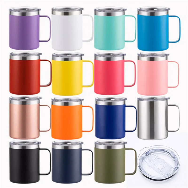 Stackable Mug Vacuum 12oz Coffee Travel Cup with Handle