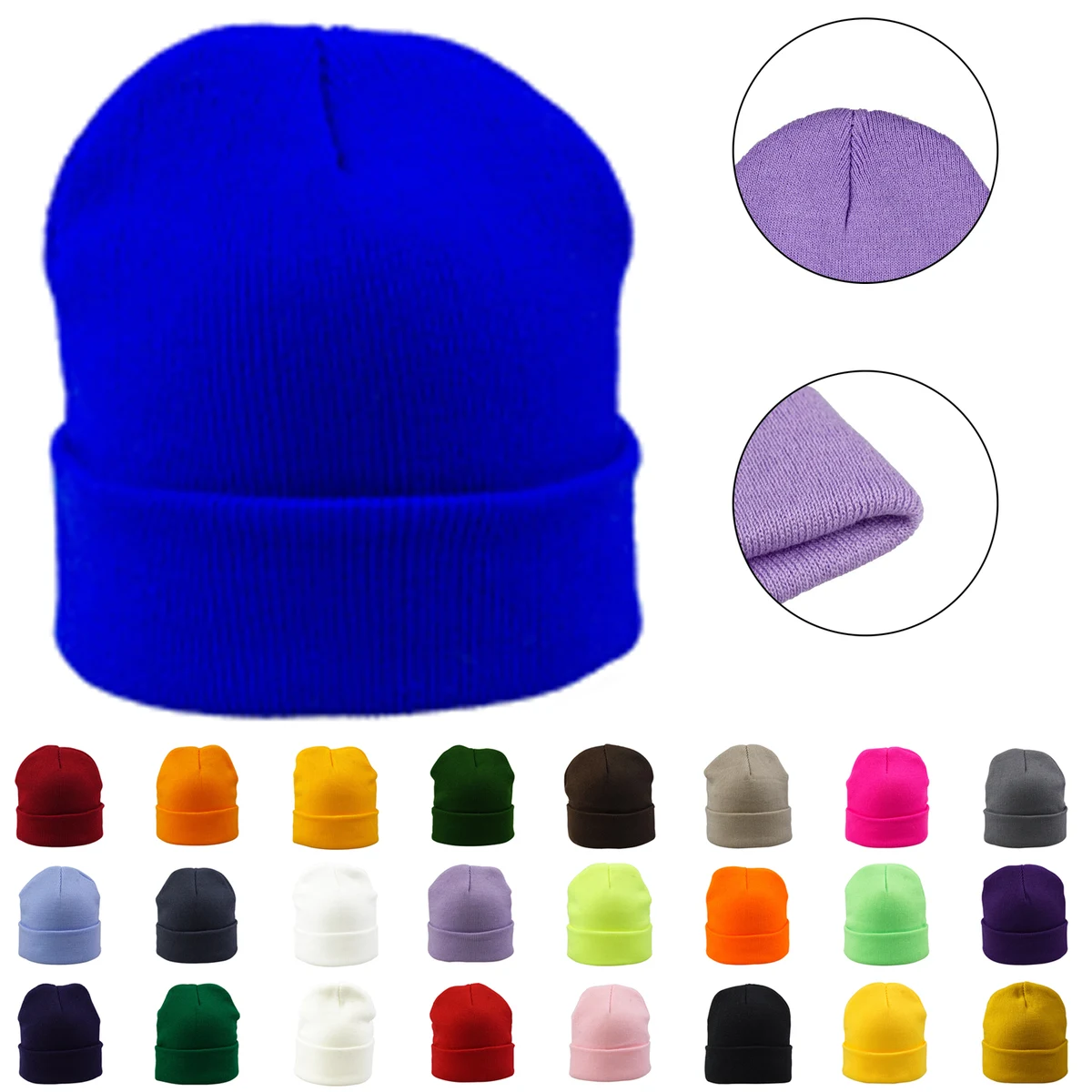 Knit Beanie Cuff 1