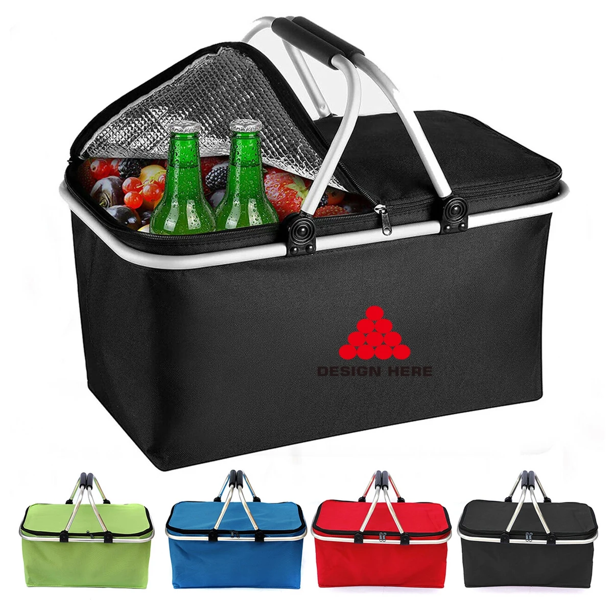 Picnic Folding Shopping Basket MOQ 50PCS 1