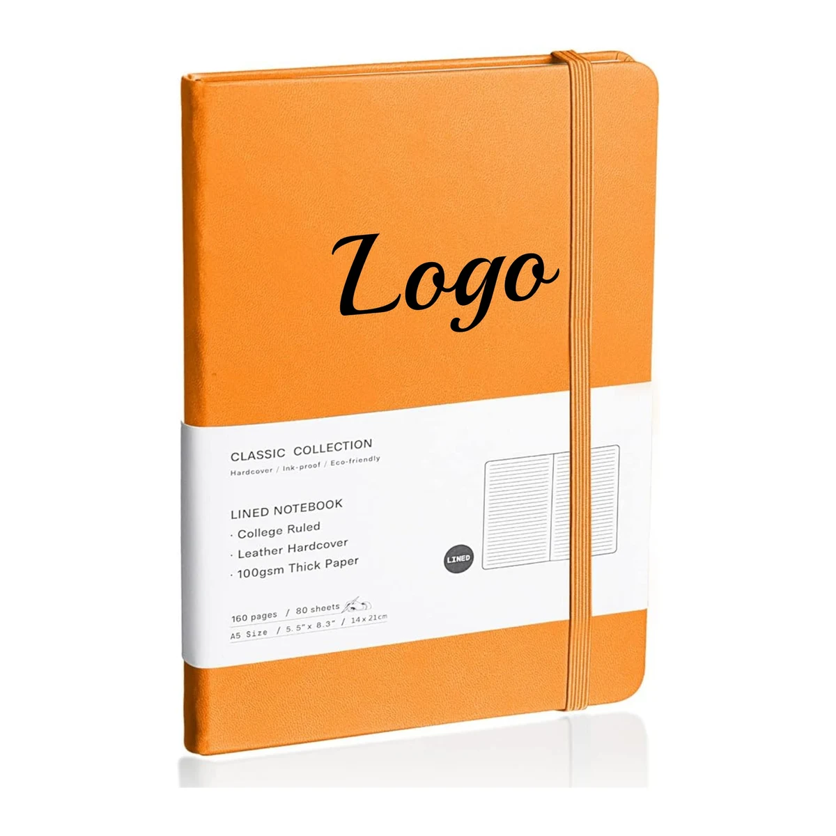 8.3"x5.7" 160 Pages Hardcover Lined Journal Notebook 1