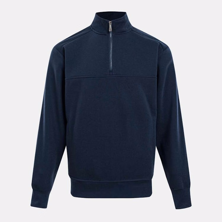 Men's Quarter Zip Pullovers - Size Medium Navy