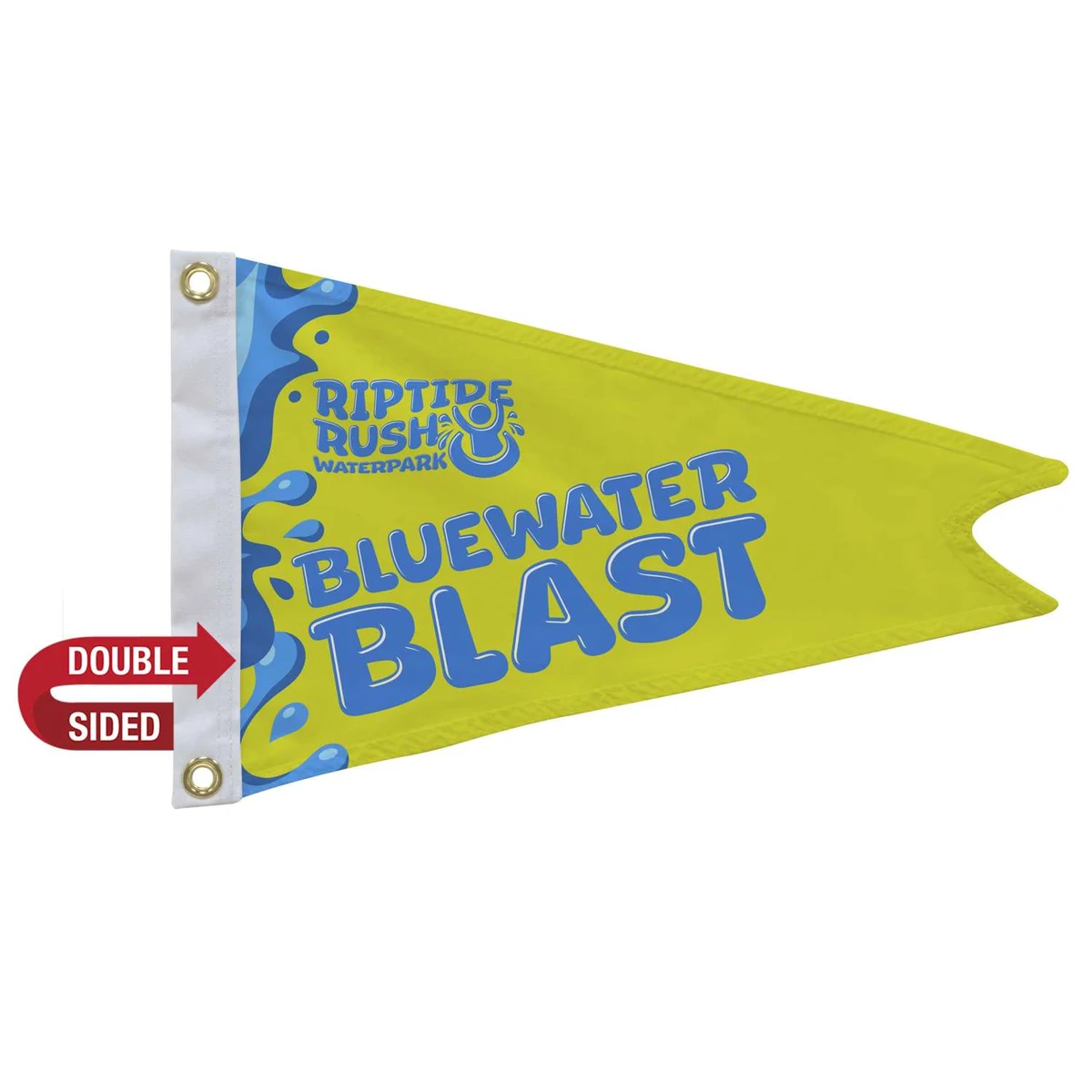 12" x 18" Nylon Burgee Flag Double-Sided 1