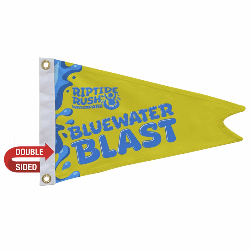 12" x 18" Nylon Burgee Flag Double-Sided