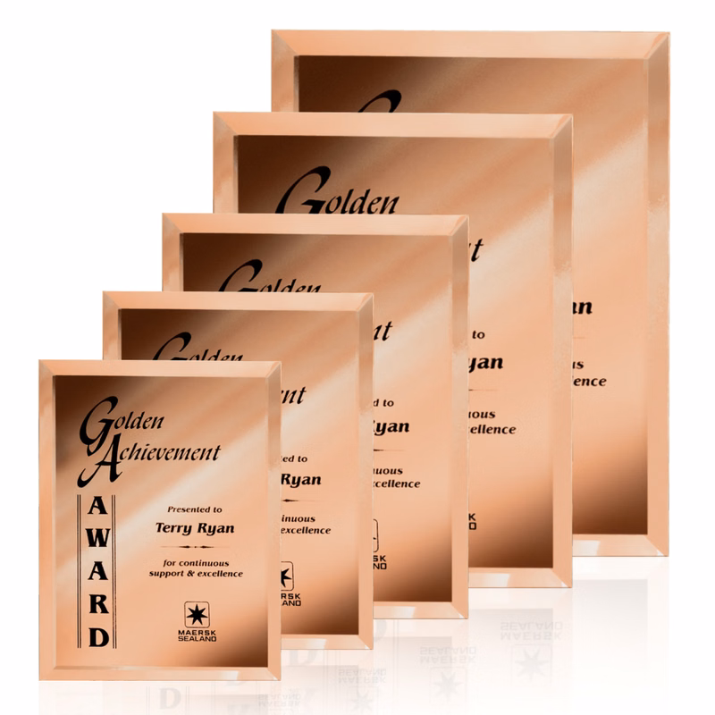 Mirror Plaque - Gold
