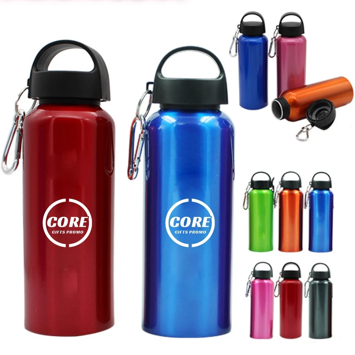 Classic Aluminum Water Bottle, custom water bottle with logo imprint 1