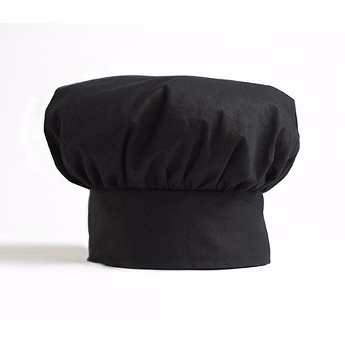 Black Chef Hat Low Crown