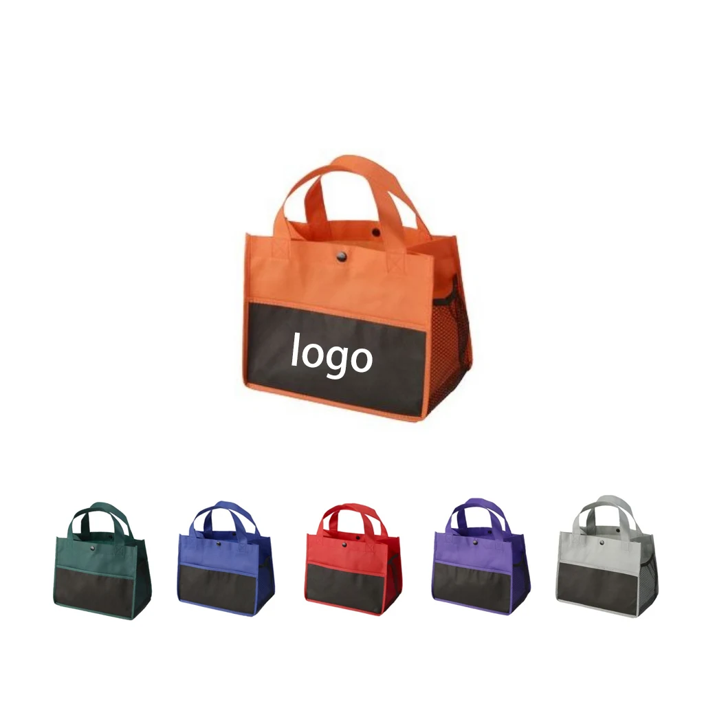 Mini Snap Non-Woven Lunch Tote Bag 1