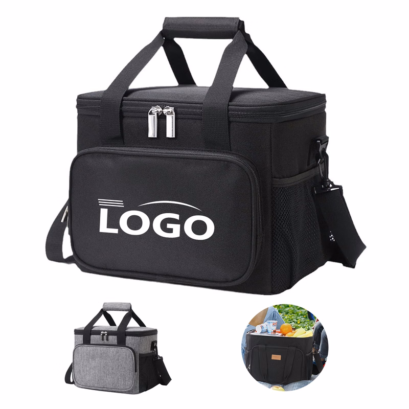 Portable 15L Insulated Cooler Bag with Shoulder Strap