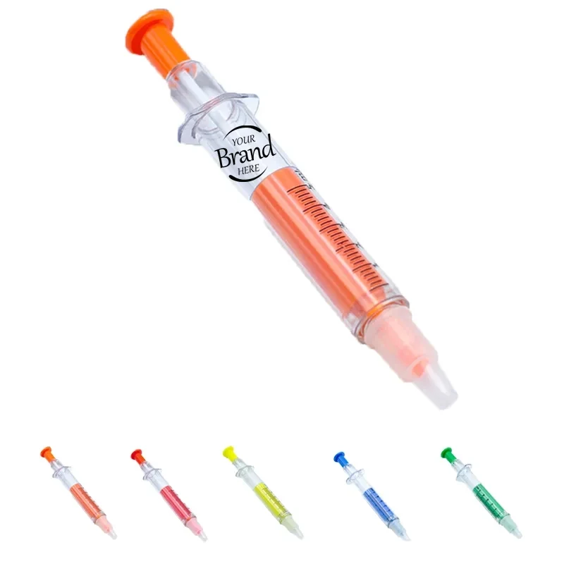 Double-Ended Syringe Fluorescent Stick Ballpoint Pen 1
