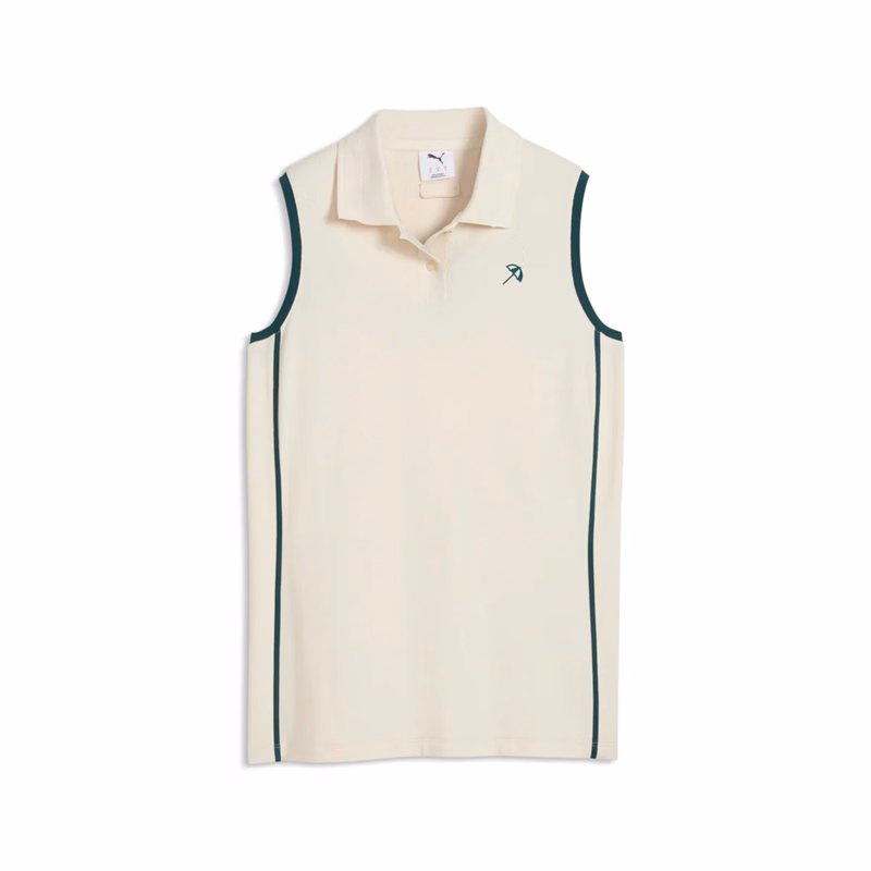 PUMA® Women's AP Modalon Piped Sleeveless Golf Polo with Custom Logo