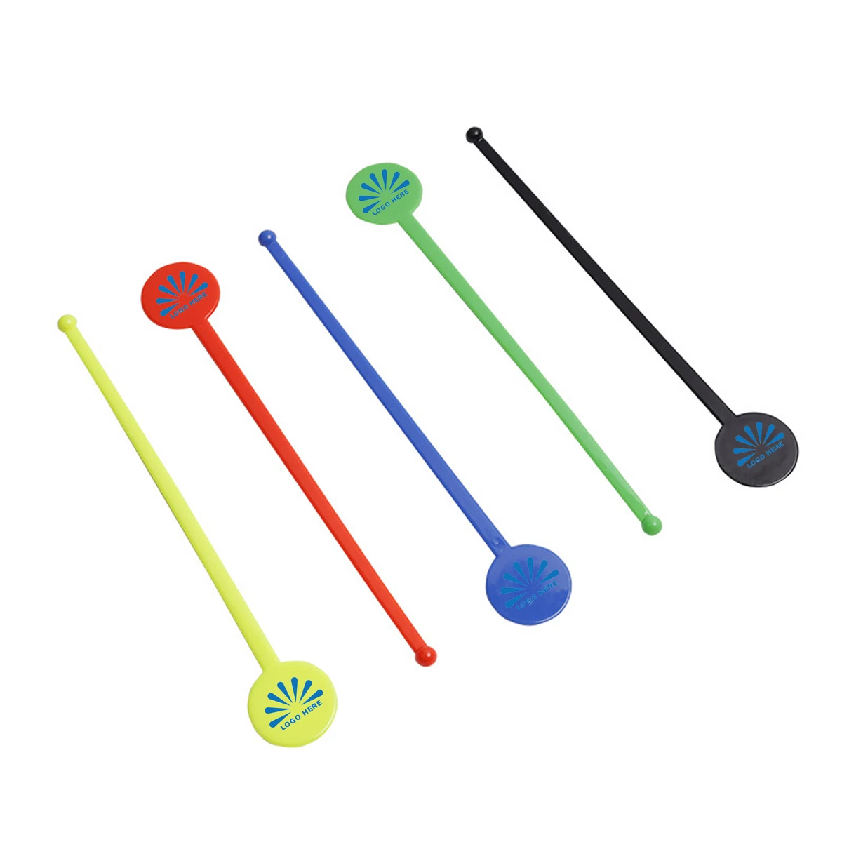 Round Top Plastic Mixing Sticks For Beverage Promotions 1