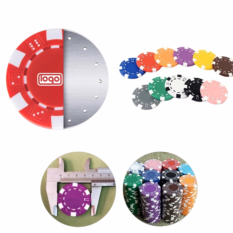 ABS Dice Striped Poker Chips 11.5 gram