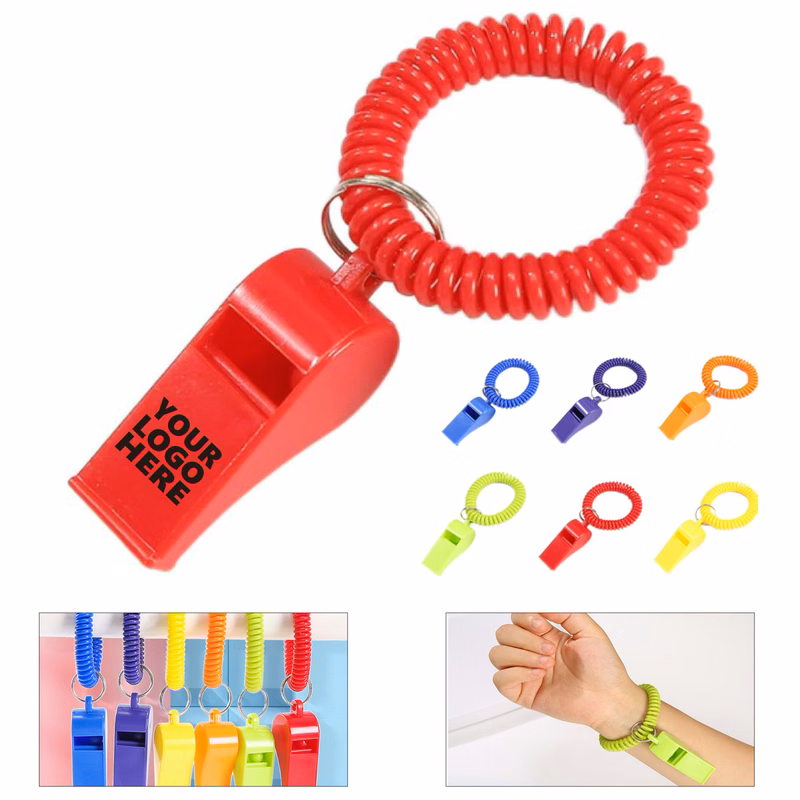 Kids' Plastic Whistle Coil Bracelet