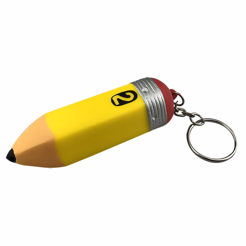 Pencil Shape Stress Reliever Keychain