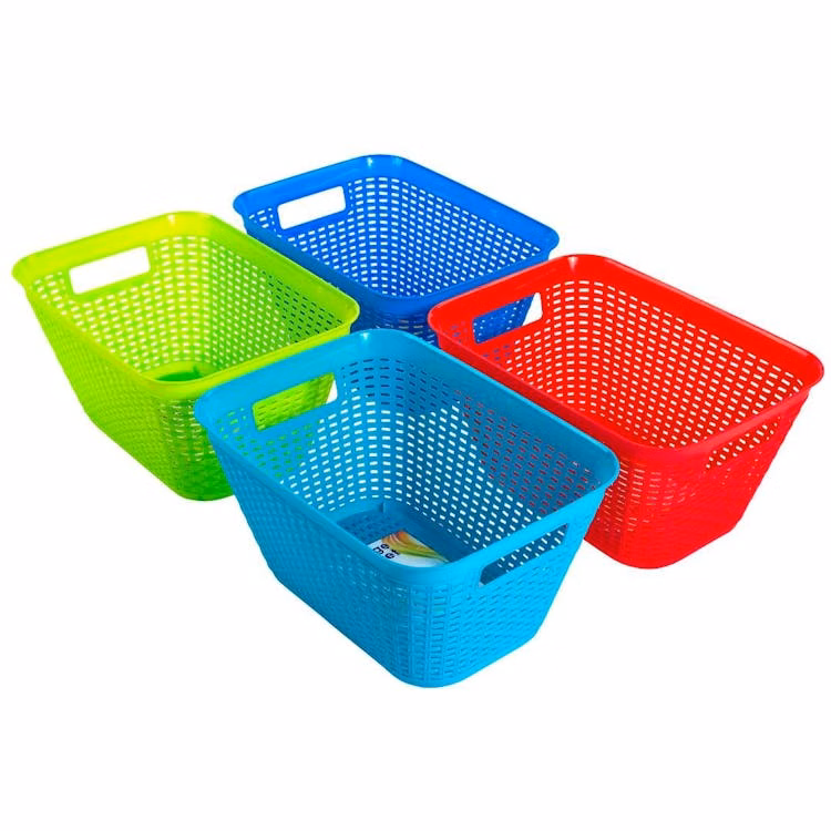 Large Rectangular Baskets - Assorted Colors