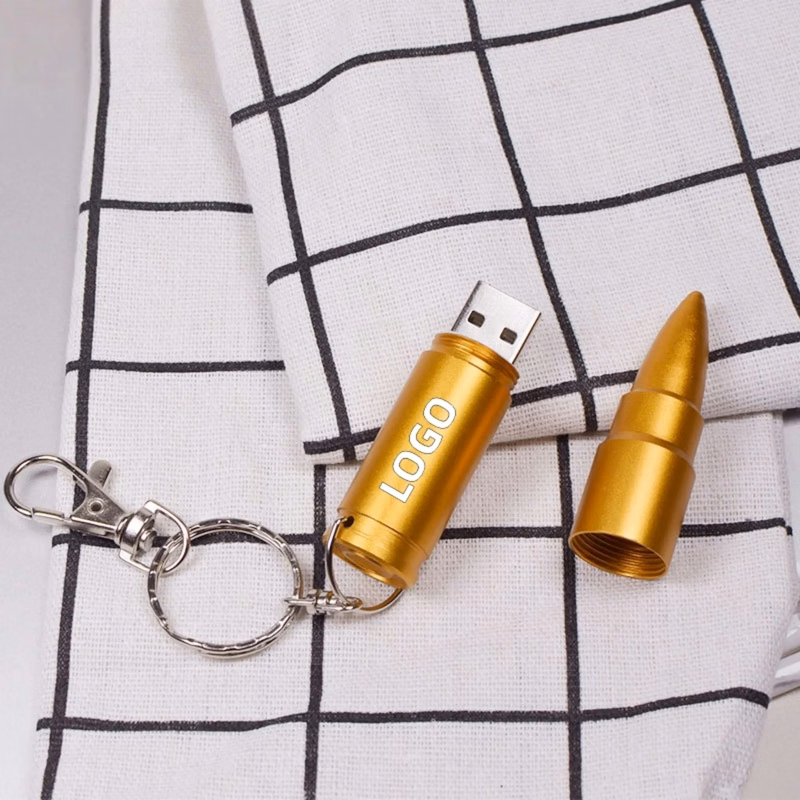 Metal Bullet USB Flash Drive Storage Gift