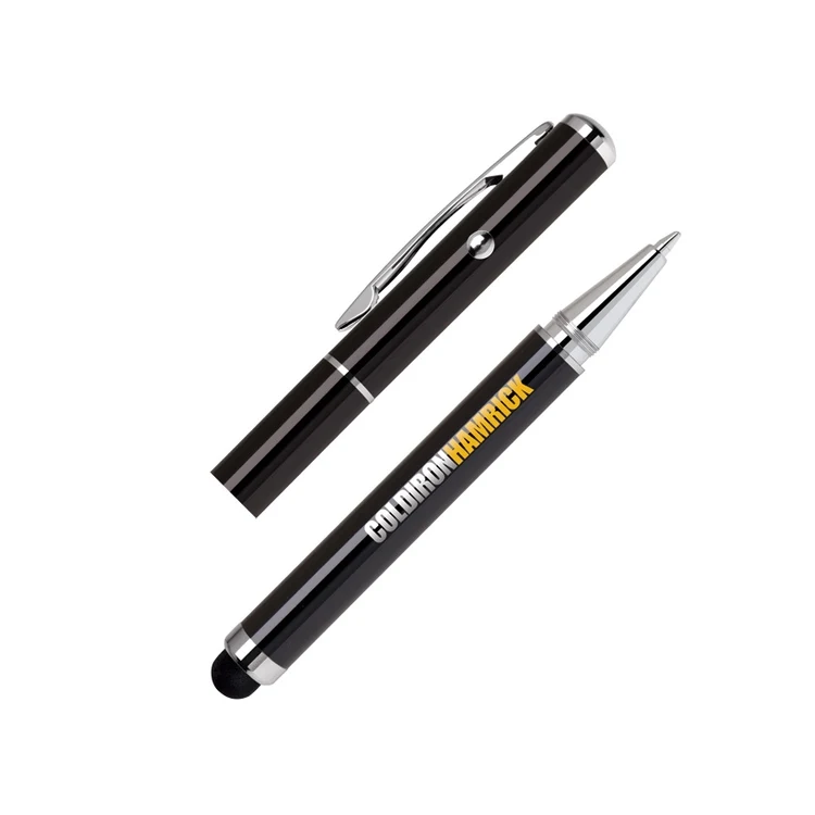 Stylus-380 Brass Ballpoint Pen & Laser Pointer 1
