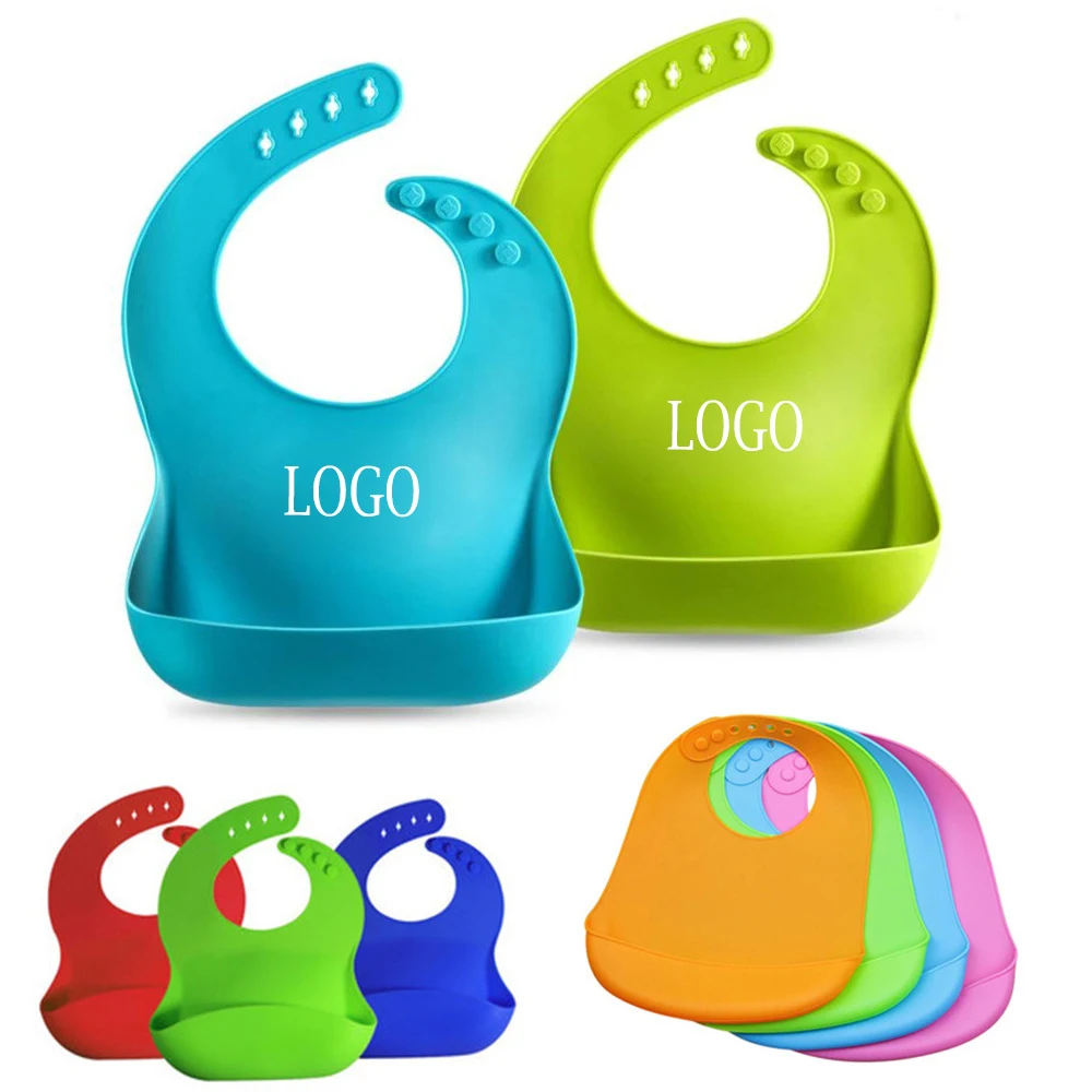 Waterproof Silicone Baby Bibs 1