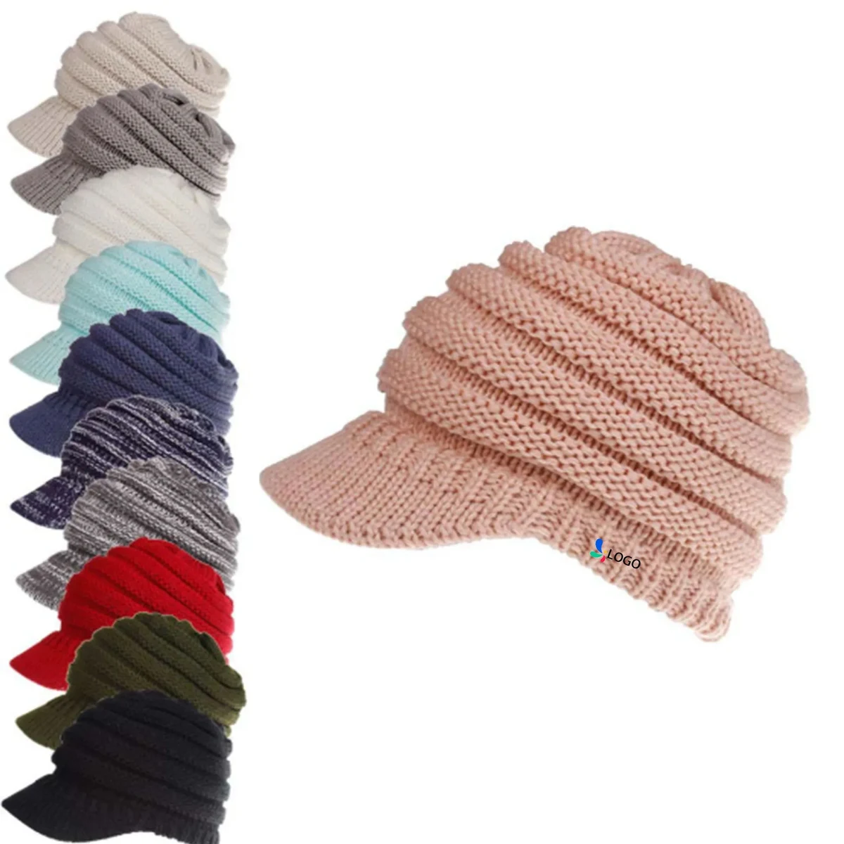 Knit Beanie Tail Hat for Adults 1