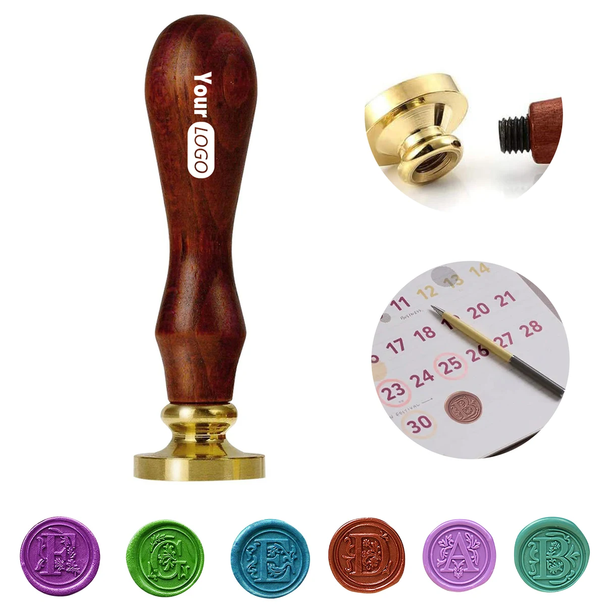 Wood Vintage Wax Sealing Stamper 1