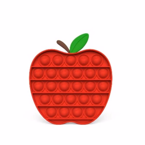 Apple Shaped Pop Bubble Fidget Sensory Toy