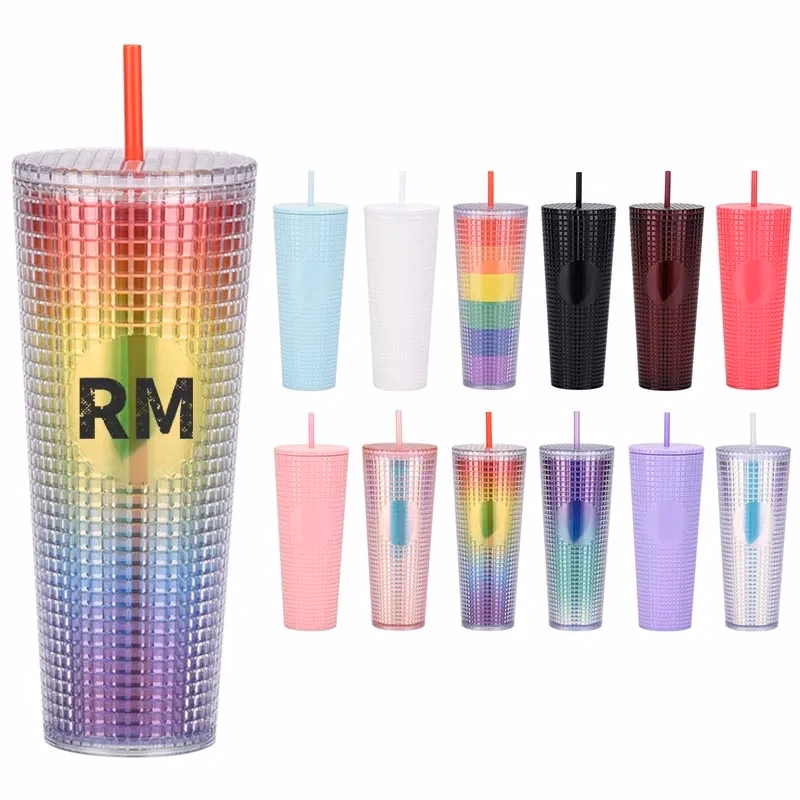 Reusable 24oz Studded Tumbler