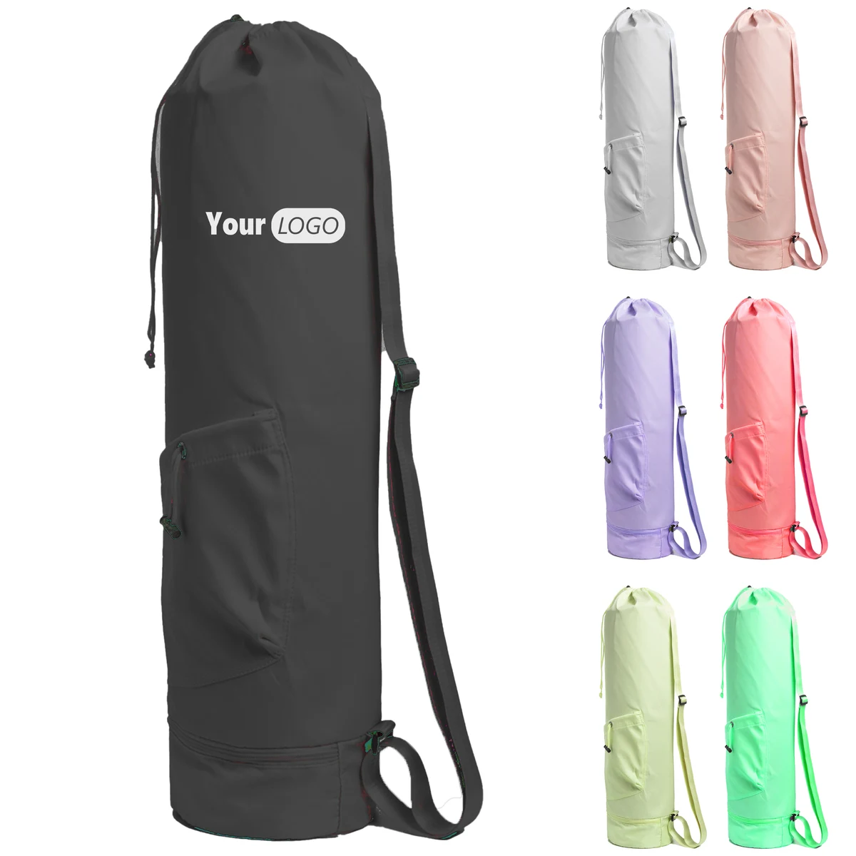 Nylon Lightweight Yoga Mat Bag With Adjustable Strap 1