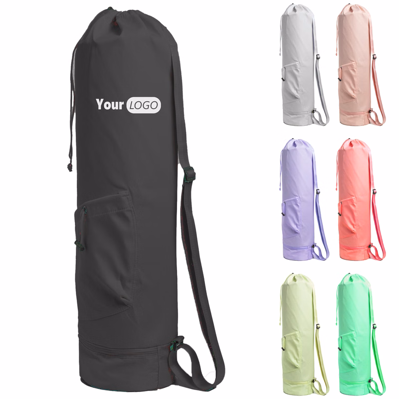 Nylon Lightweight Yoga Mat Bag With Adjustable Strap