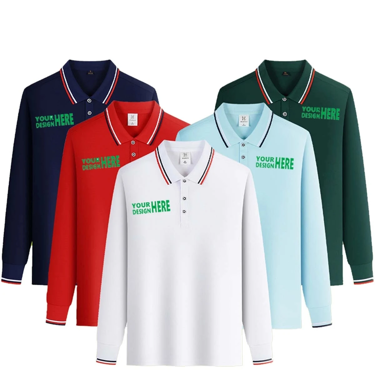 Long Sleeve Advertising Polo Shirt 1