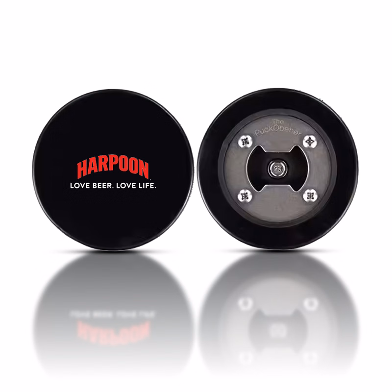 Durable Stainless Steel Hockey Puck Bottle Opener