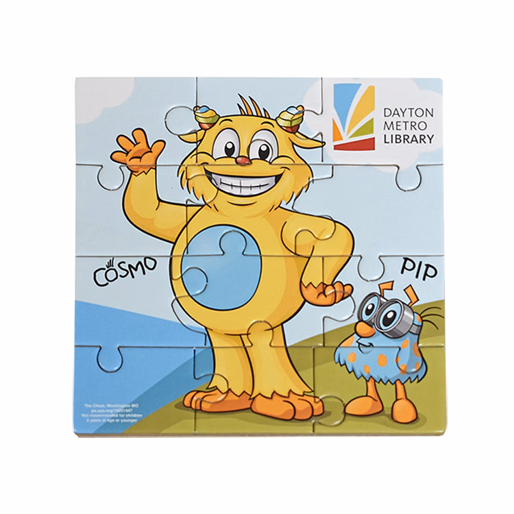 12 Pieces - 5" x 5" - Small Puzzle