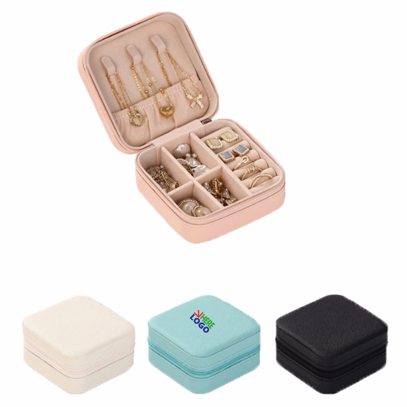Travel Portable Jewelry Case Ring Earring Storage Box