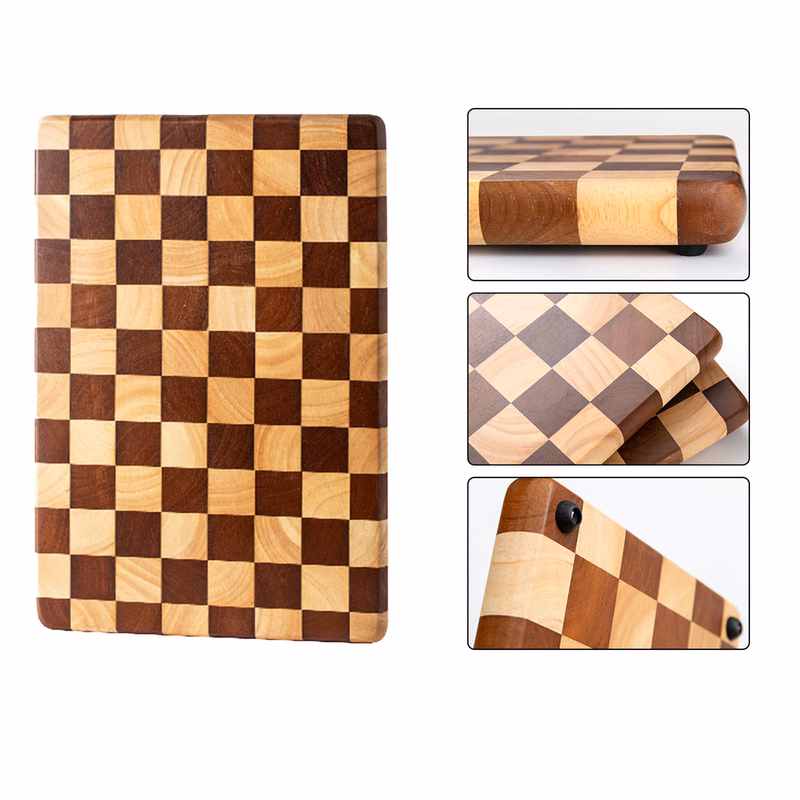Creative Checkerboard Household Wood Cutting Board