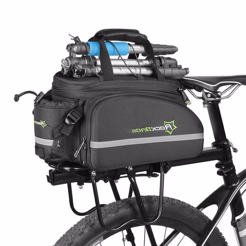 Zippered Pockets Bike Rear Seat Trunk Bag