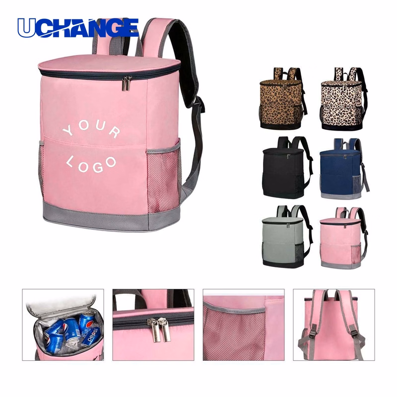 Insulated Backpack Bag Organizer with Front Pocket and Side Mesh