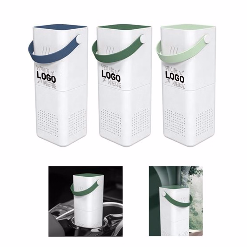 Mini Portable Car Air Purifier True HEPA Filter Cleans