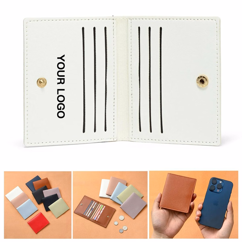 Minimalist PU Card Wallet with Compact Design