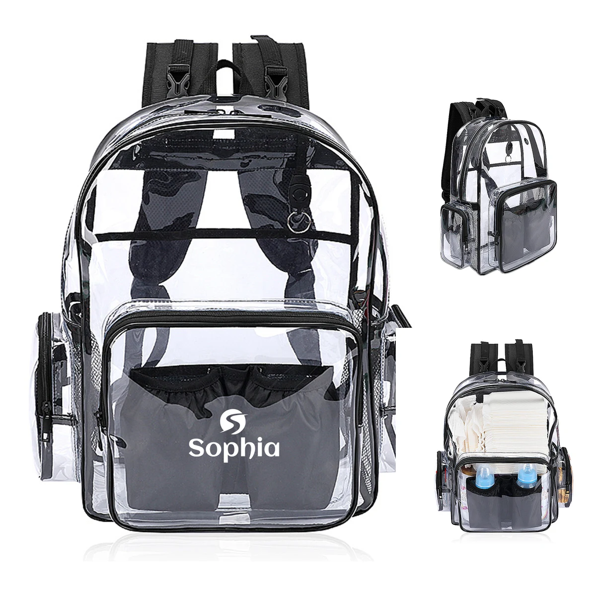 PVC Clear Waterproof Backpack 1