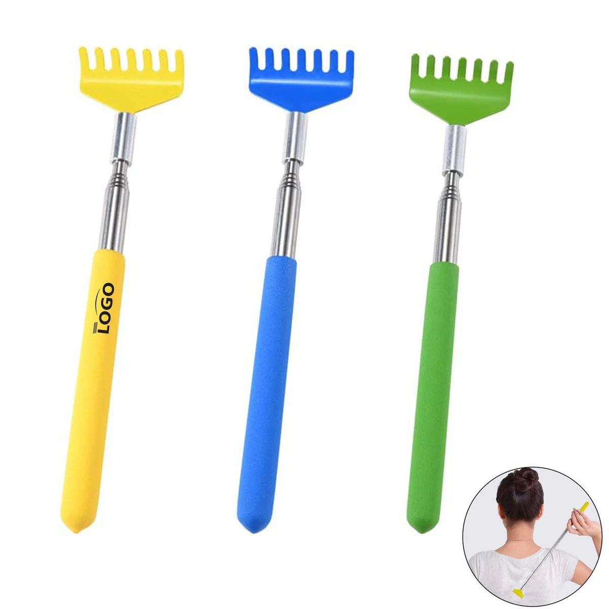 Stainless Steel Retractable Telescoping Back Scratcher Tool 1