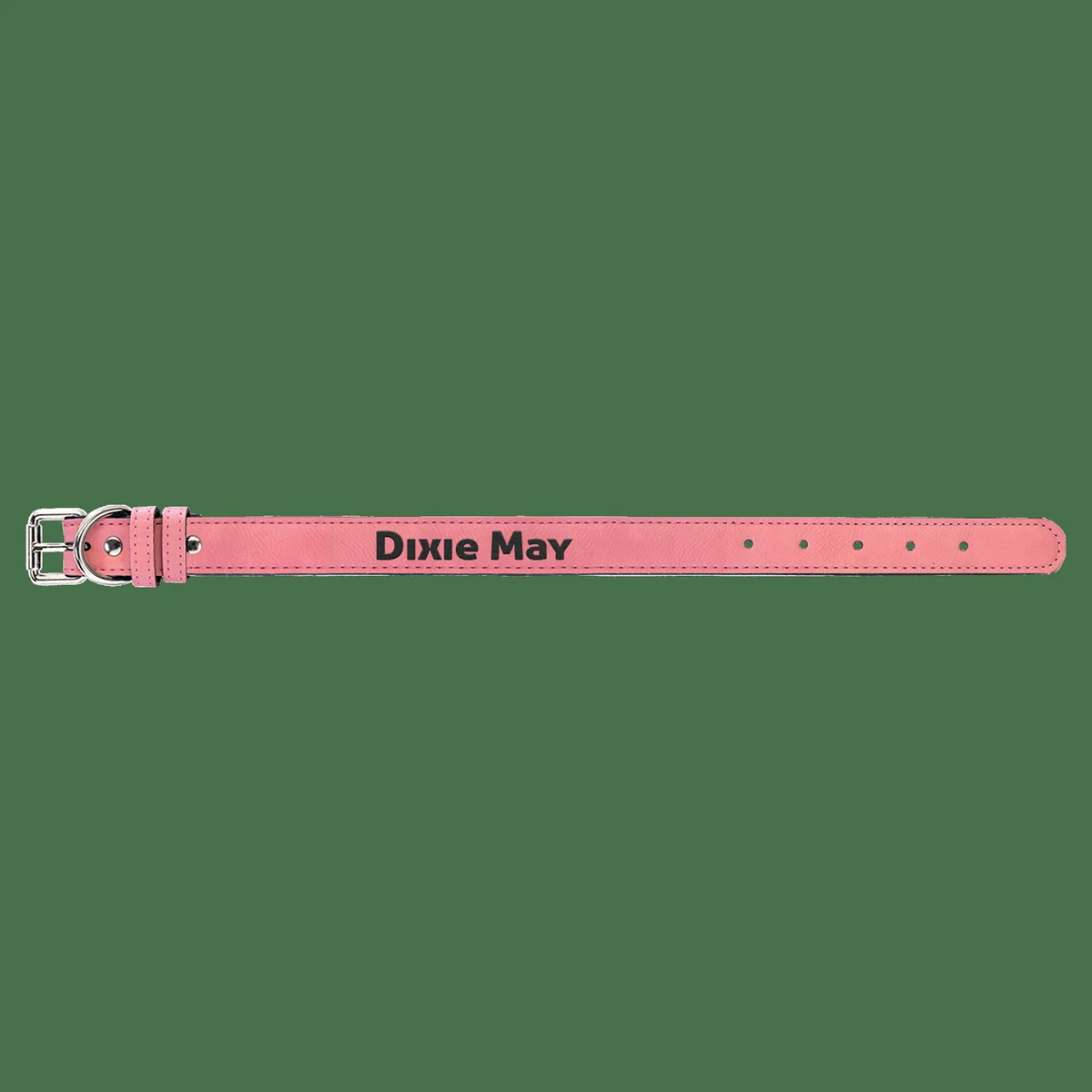 15" x 3/4" Pink Leatherette Dog Collar 1
