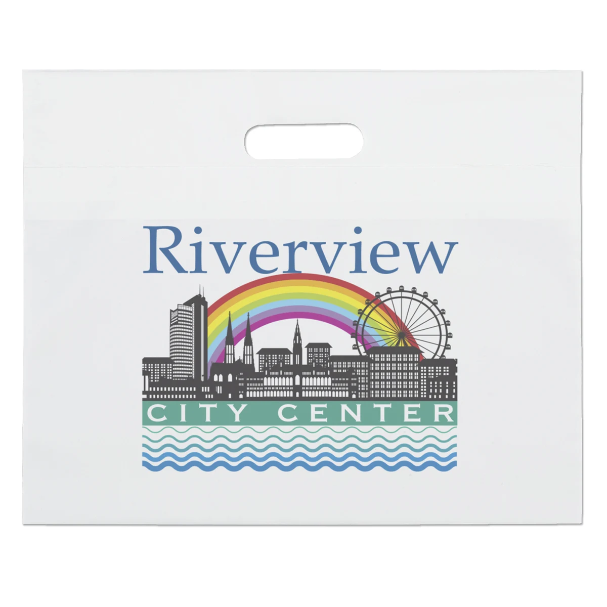 Die Cut Handle Bag - 16W x 13H - Dynamic Color 1