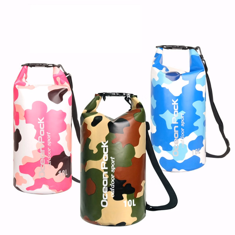 Camouflage PVC Waterproof Bucket Bag