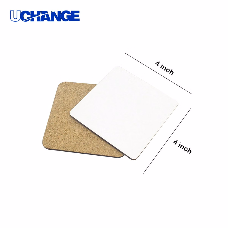 Square Cork Drink Coaster for Beverages