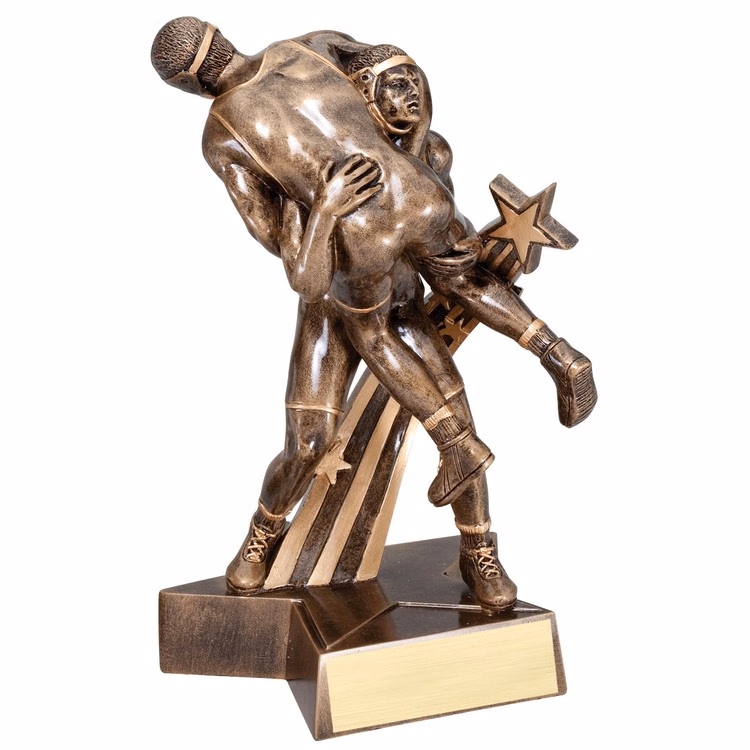 6 1/2" Tall Wrestling Superstar Resin Award