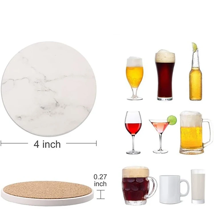 Round Absorbent Coaster 1