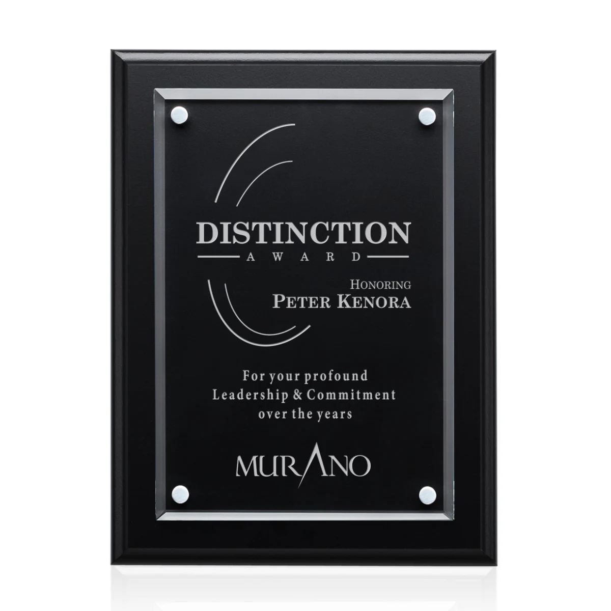 Elton Lasered Plaque-Black 1