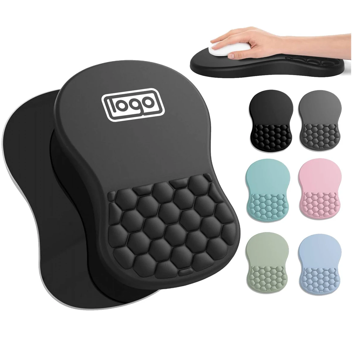 Ergonomic Mouse Pad w/ Wrist Rest 1