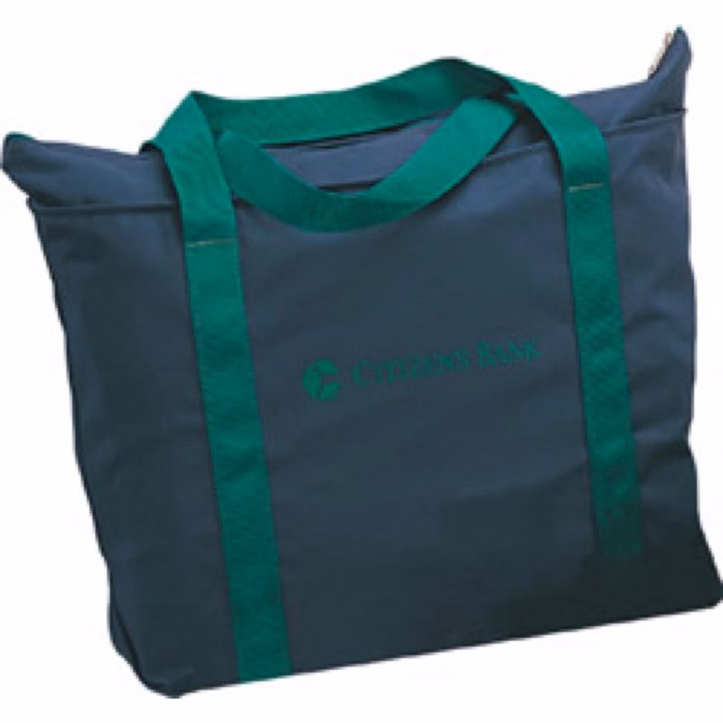 600 D Medium Zip-Top Tote Bag