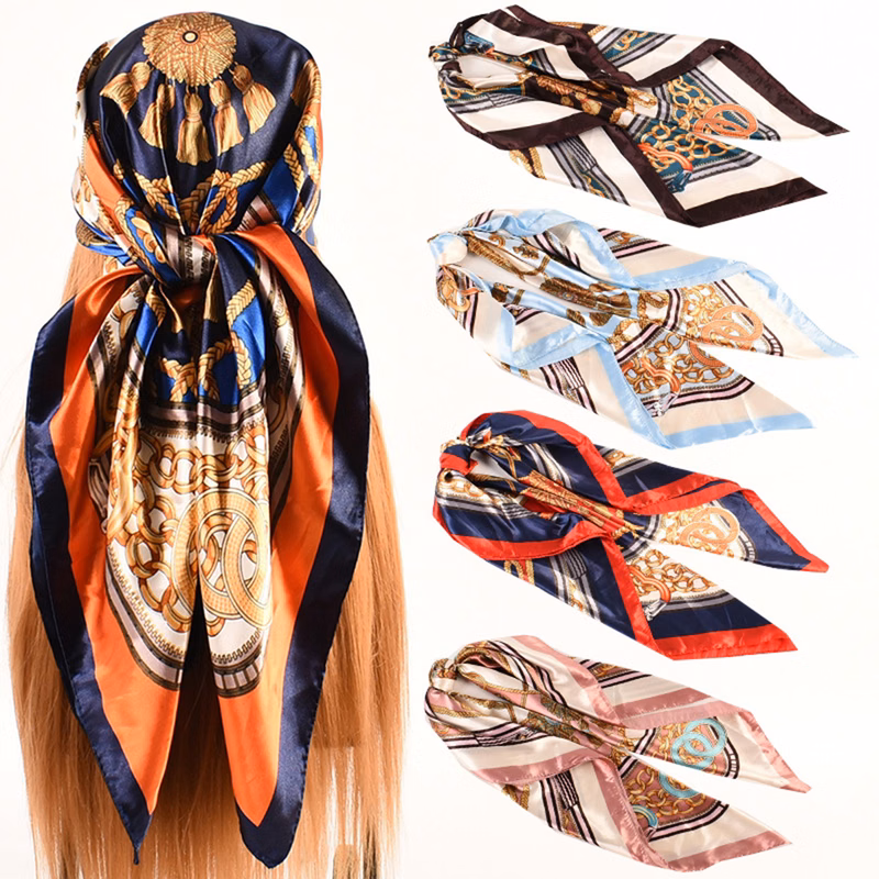 Satin Large Square Head Scarves